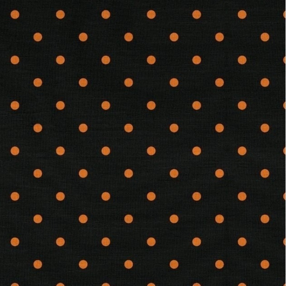 Halloween Polka Dots Black Pattern‎ - David Textiles Cotton Fabric 1 Yd, Pre-Cut